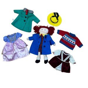 Vintage 1994 Eden Plush Madeline Doll & Clothes Rare Collection